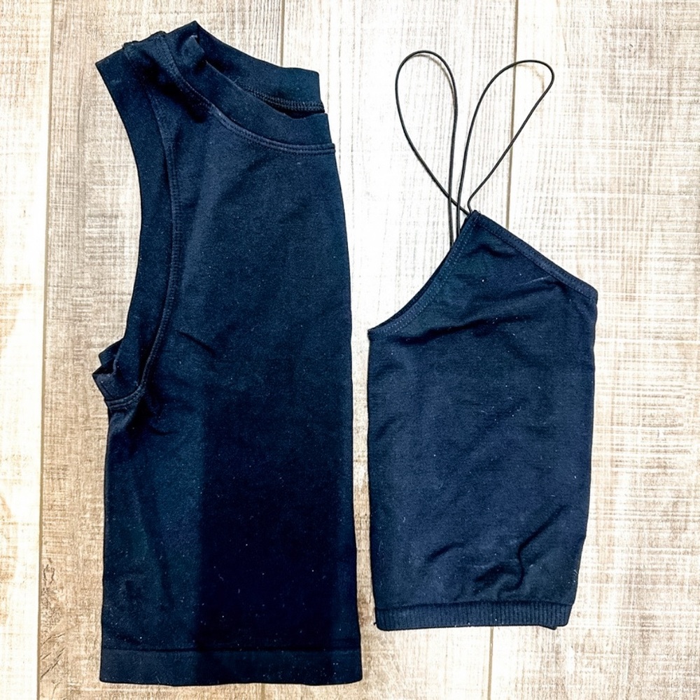 Bundle (2) Free People black bralette & tank top
